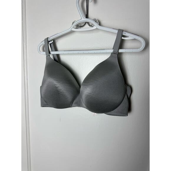 Cacique Lightly Lined Balconette Bra Size 38 DDD Gray Supportive Underwire - Picture 2 of 7